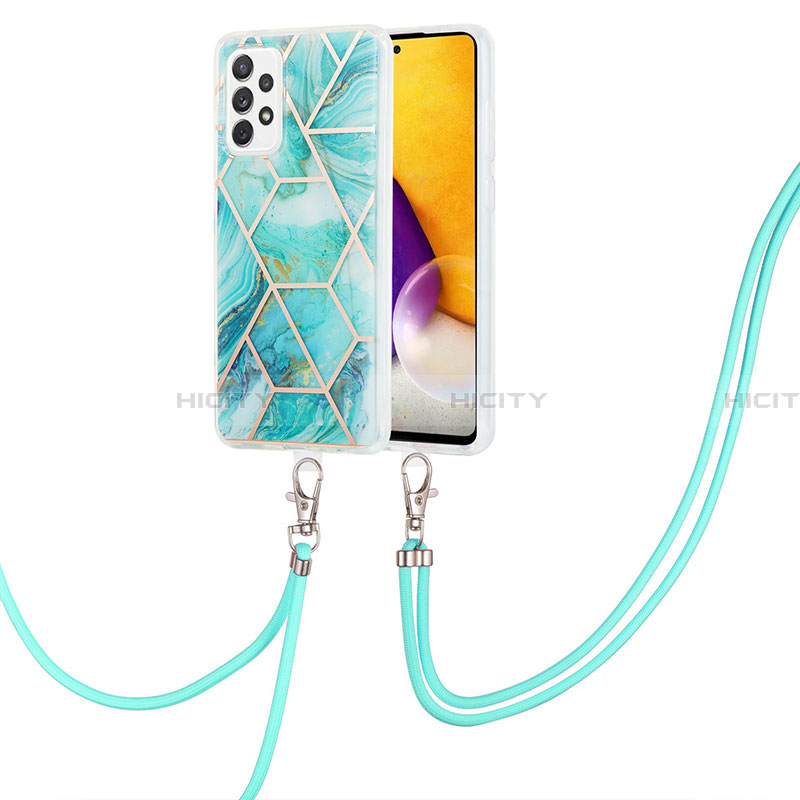 Custodia Silicone Gel Morbida Fantasia Modello Cover con Cinghia Cordino Mano Y01B per Samsung Galaxy A33 5G