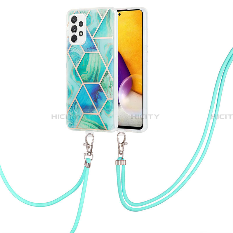 Custodia Silicone Gel Morbida Fantasia Modello Cover con Cinghia Cordino Mano Y01B per Samsung Galaxy A33 5G