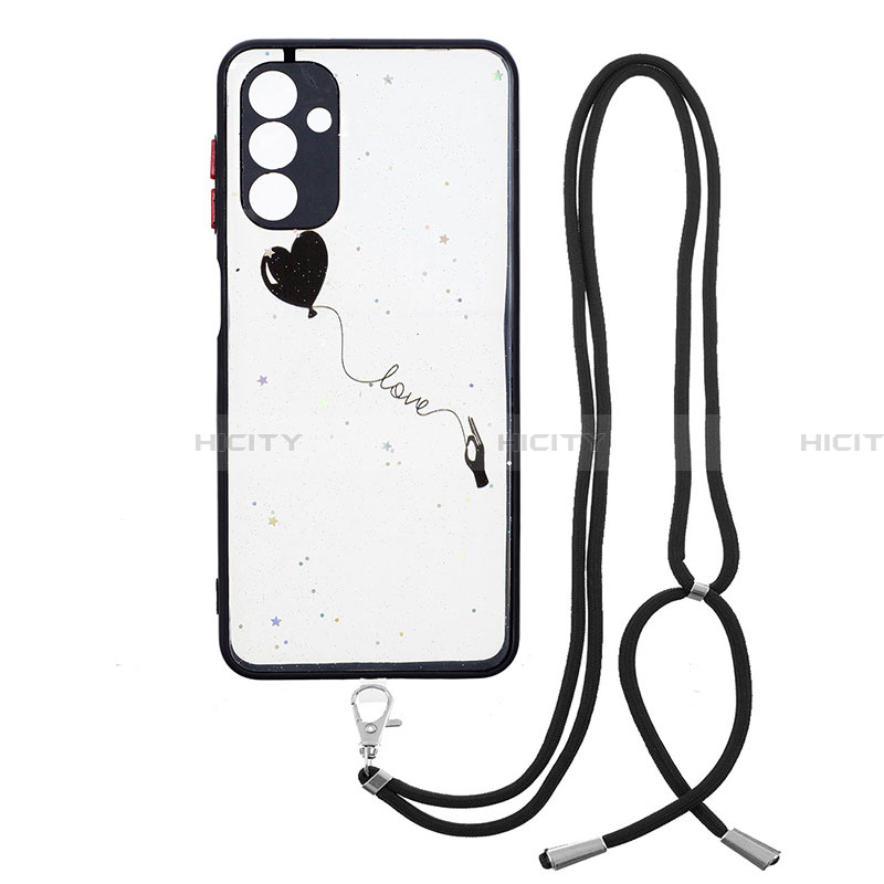 Custodia Silicone Gel Morbida Fantasia Modello Cover con Cinghia Cordino Mano Y01X per Samsung Galaxy A13 5G