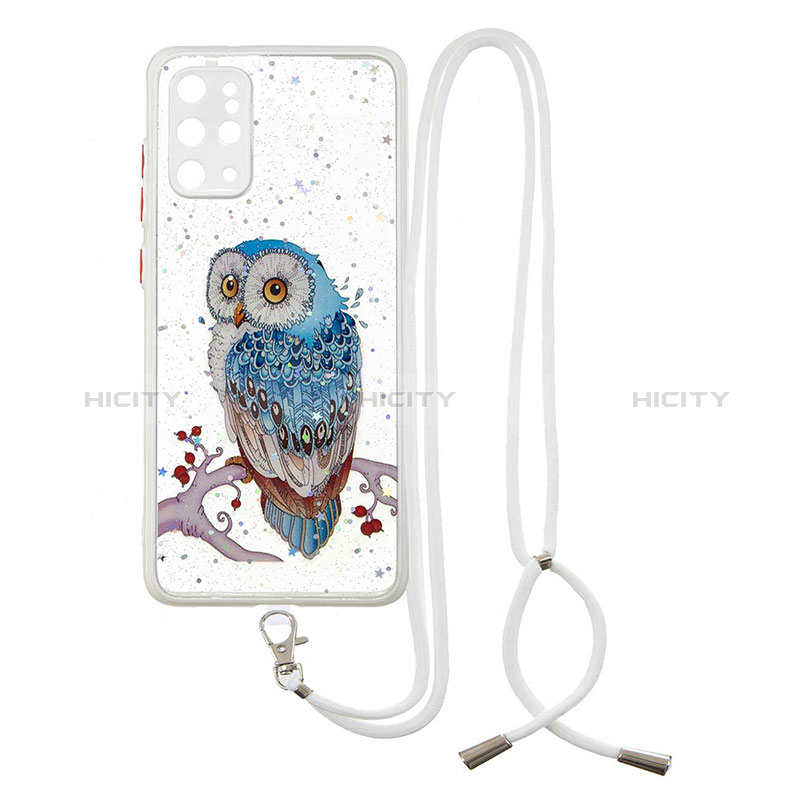 Custodia Silicone Gel Morbida Fantasia Modello Cover con Cinghia Cordino Mano Y01X per Samsung Galaxy S20 Plus 5G