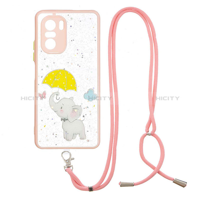 Custodia Silicone Gel Morbida Fantasia Modello Cover con Cinghia Cordino Mano Y01X per Xiaomi Mi 11X 5G