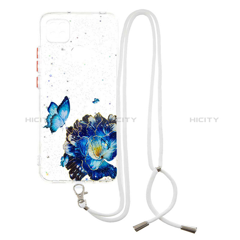 Custodia Silicone Gel Morbida Fantasia Modello Cover con Cinghia Cordino Mano Y01X per Xiaomi POCO C3