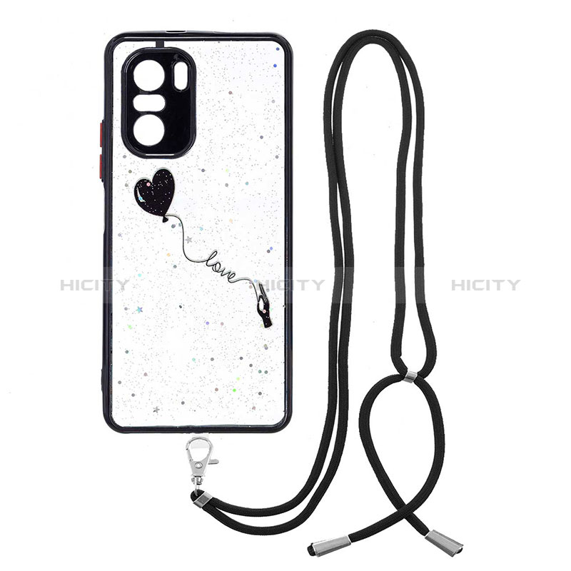 Custodia Silicone Gel Morbida Fantasia Modello Cover con Cinghia Cordino Mano Y01X per Xiaomi Poco F3 5G