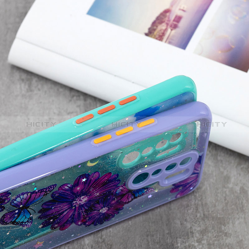 Custodia Silicone Gel Morbida Fantasia Modello Cover con Cinghia Cordino Mano Y01X per Xiaomi Redmi 9