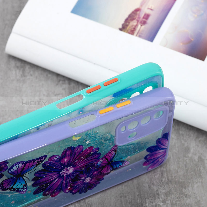 Custodia Silicone Gel Morbida Fantasia Modello Cover con Cinghia Cordino Mano Y01X per Xiaomi Redmi 9 Power