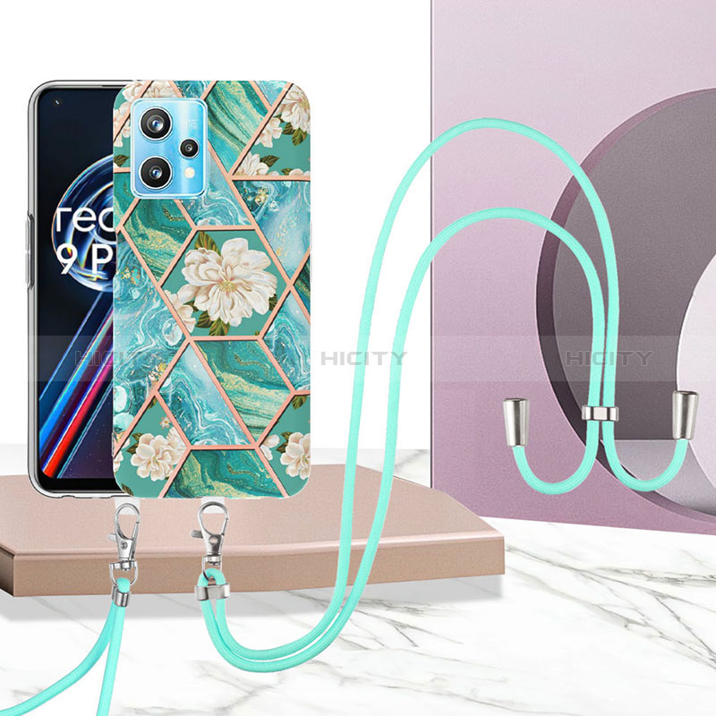 Custodia Silicone Gel Morbida Fantasia Modello Cover con Cinghia Cordino Mano Y02B per Realme 9 Pro+ Plus 5G