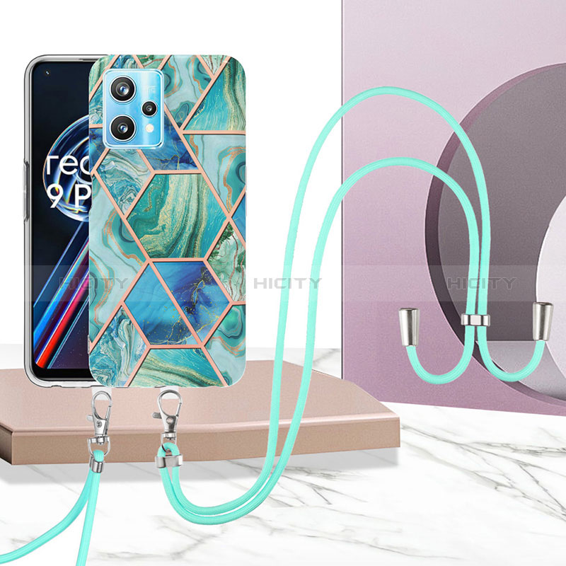 Custodia Silicone Gel Morbida Fantasia Modello Cover con Cinghia Cordino Mano Y04B per Realme 9 Pro 5G