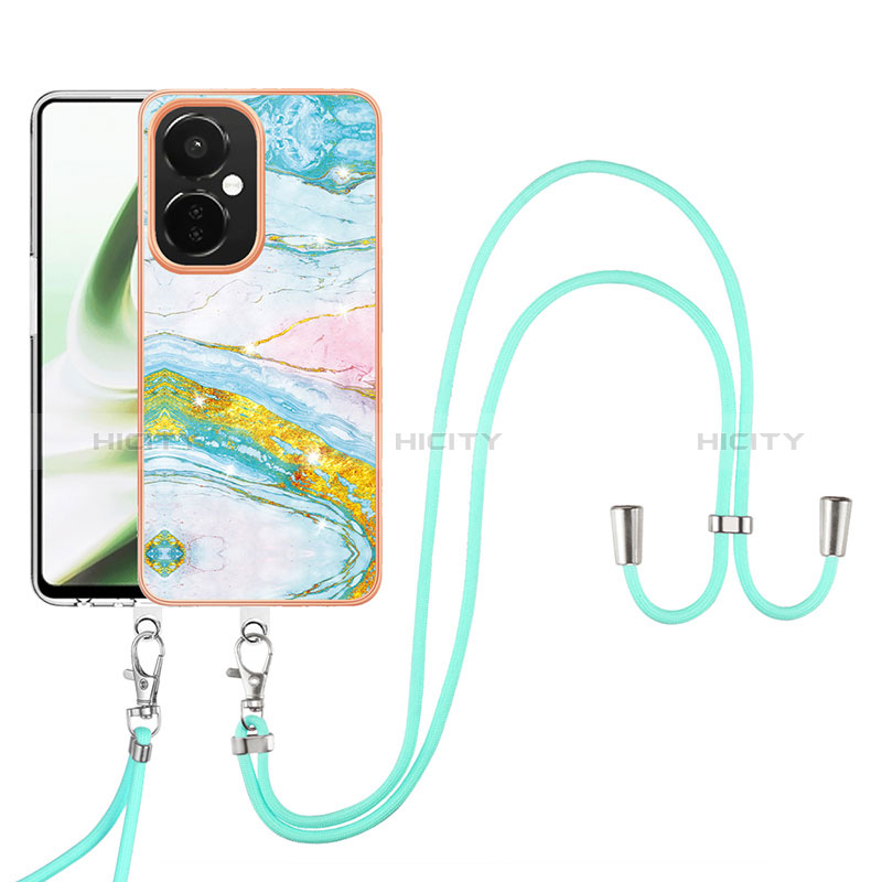 Custodia Silicone Gel Morbida Fantasia Modello Cover con Cinghia Cordino Mano Y05B per OnePlus Nord CE 3 Lite 5G