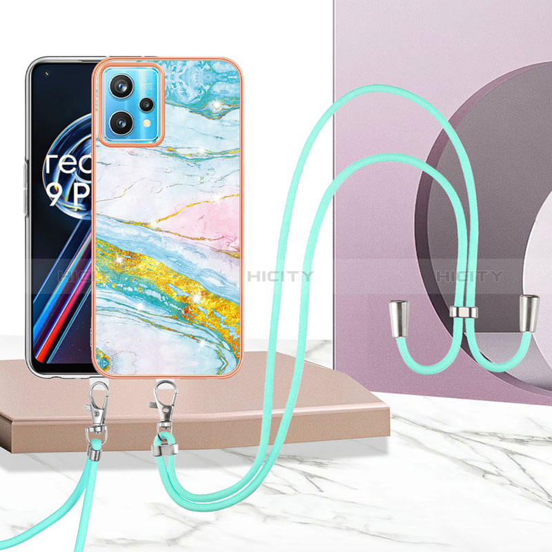 Custodia Silicone Gel Morbida Fantasia Modello Cover con Cinghia Cordino Mano Y05B per Realme 9 Pro 5G