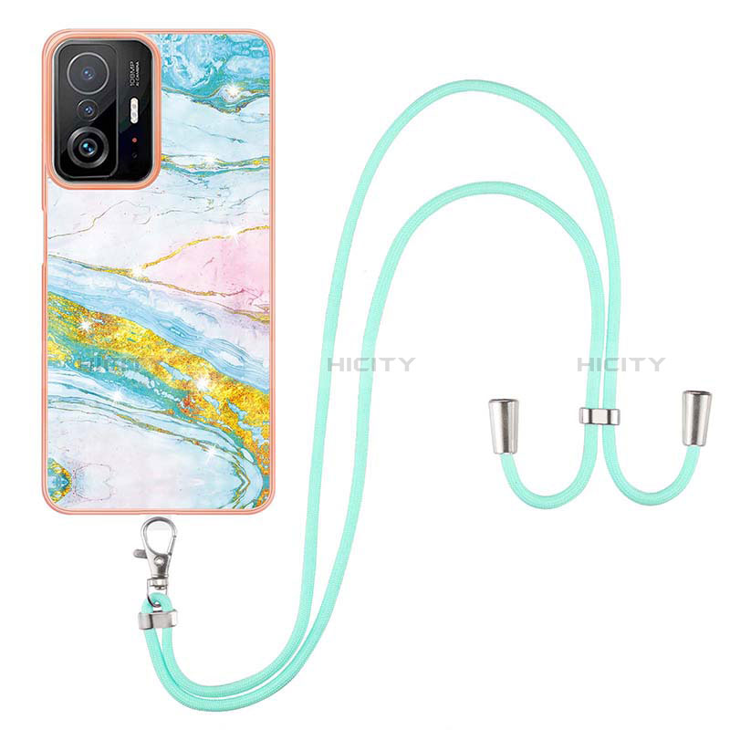 Custodia Silicone Gel Morbida Fantasia Modello Cover con Cinghia Cordino Mano Y05B per Xiaomi Mi 11T Pro 5G