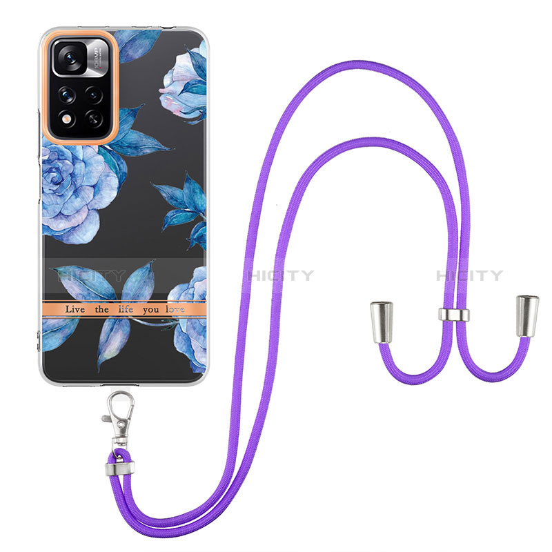 Custodia Silicone Gel Morbida Fantasia Modello Cover con Cinghia Cordino Mano Y06B per Xiaomi Mi 11i 5G (2022)