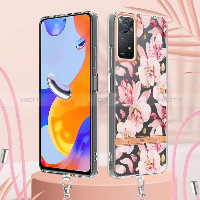 Custodia Silicone Gel Morbida Fantasia Modello Cover con Cinghia Cordino Mano Y06B per Xiaomi Redmi Note 12 Pro 4G