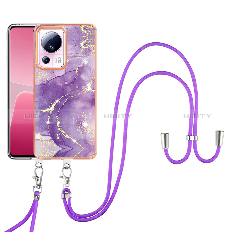 Custodia Silicone Gel Morbida Fantasia Modello Cover con Cinghia Cordino Mano YB5 per Xiaomi Mi 13 Lite 5G