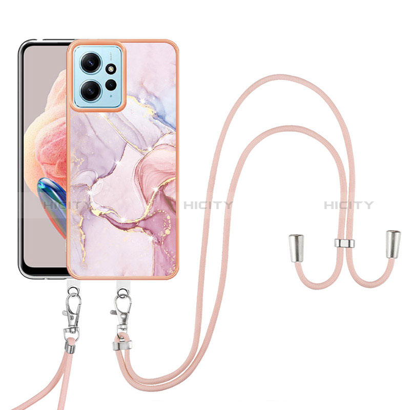 Custodia Silicone Gel Morbida Fantasia Modello Cover con Cinghia Cordino Mano YB5 per Xiaomi Redmi Note 12 4G