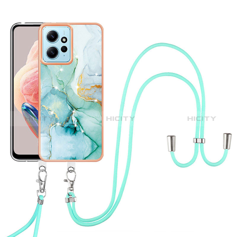 Custodia Silicone Gel Morbida Fantasia Modello Cover con Cinghia Cordino Mano YB5 per Xiaomi Redmi Note 12 4G