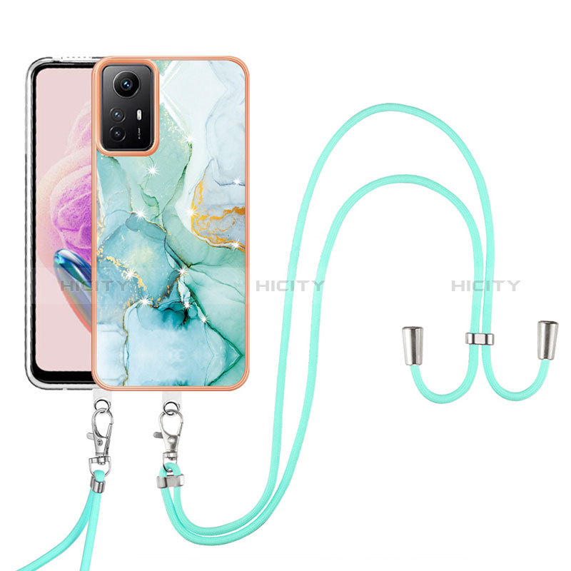 Custodia Silicone Gel Morbida Fantasia Modello Cover con Cinghia Cordino Mano YB5 per Xiaomi Redmi Note 12S