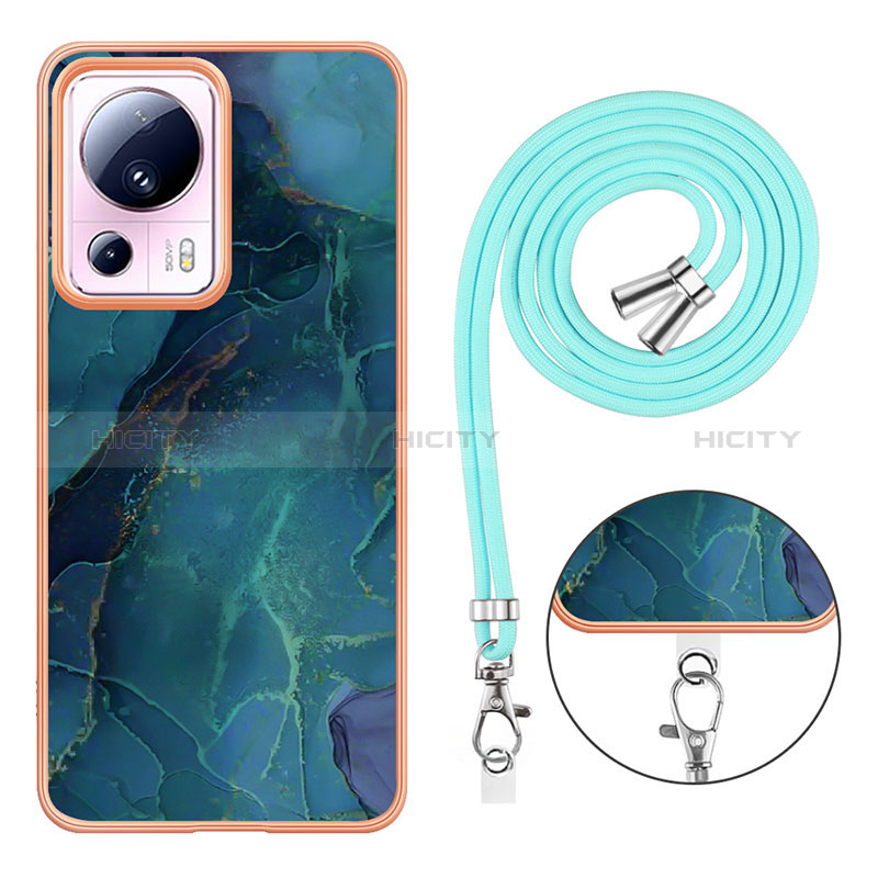 Custodia Silicone Gel Morbida Fantasia Modello Cover con Cinghia Cordino Mano YB7 per Xiaomi Civi 2 5G