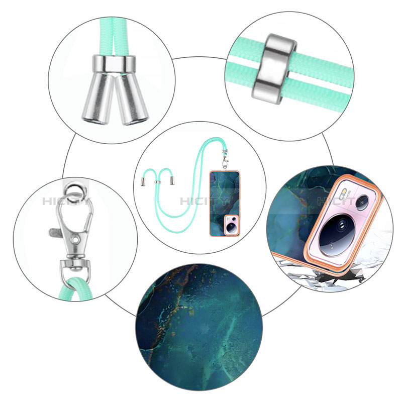 Custodia Silicone Gel Morbida Fantasia Modello Cover con Cinghia Cordino Mano YB7 per Xiaomi Civi 2 5G