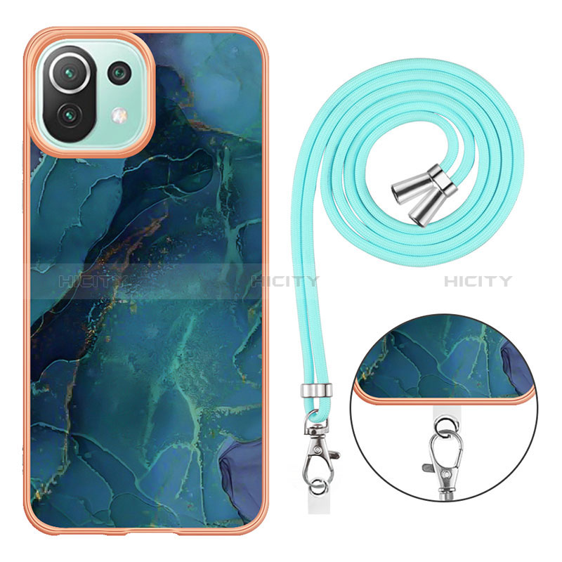 Custodia Silicone Gel Morbida Fantasia Modello Cover con Cinghia Cordino Mano YB7 per Xiaomi Mi 11 Lite 5G NE