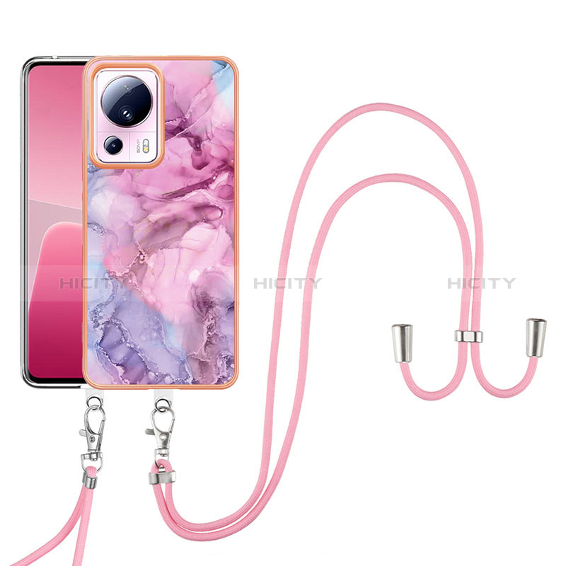 Custodia Silicone Gel Morbida Fantasia Modello Cover con Cinghia Cordino Mano YB7 per Xiaomi Mi 13 Lite 5G