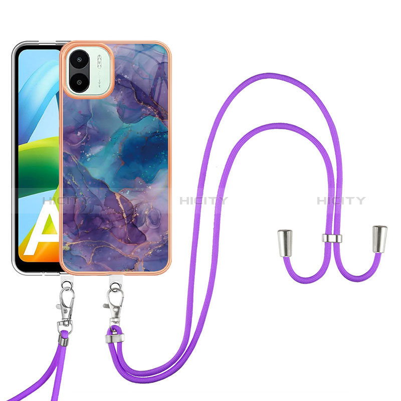 Custodia Silicone Gel Morbida Fantasia Modello Cover con Cinghia Cordino Mano YB7 per Xiaomi Poco C50