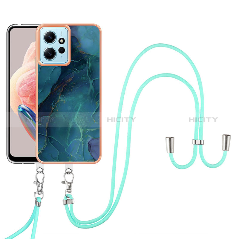 Custodia Silicone Gel Morbida Fantasia Modello Cover con Cinghia Cordino Mano YB7 per Xiaomi Redmi Note 12 4G