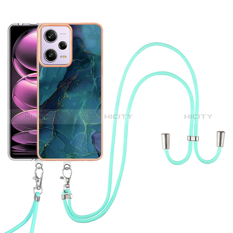 Custodia Silicone Gel Morbida Fantasia Modello Cover con Cinghia Cordino Mano YB7 per Xiaomi Redmi Note 12 Pro 5G