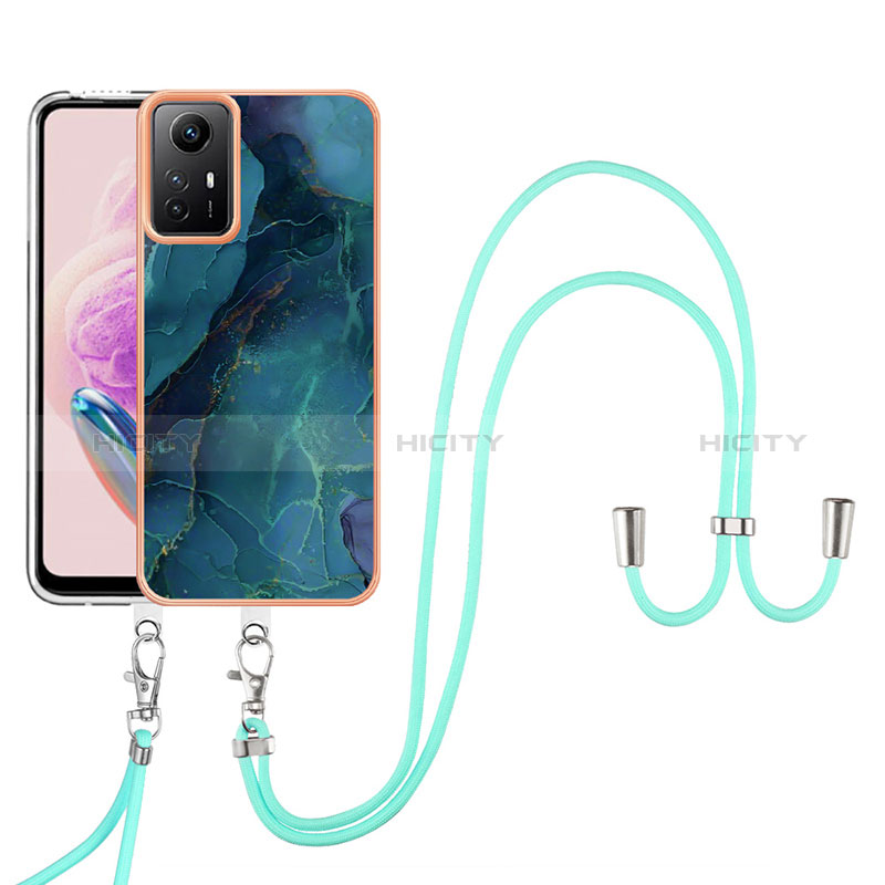 Custodia Silicone Gel Morbida Fantasia Modello Cover con Cinghia Cordino Mano YB7 per Xiaomi Redmi Note 12S