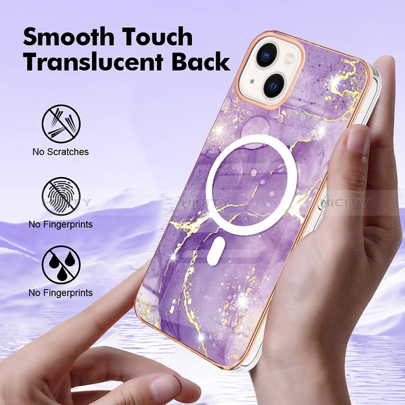 Custodia Silicone Gel Morbida Fantasia Modello Cover con Mag-Safe Magnetic per Apple iPhone 13