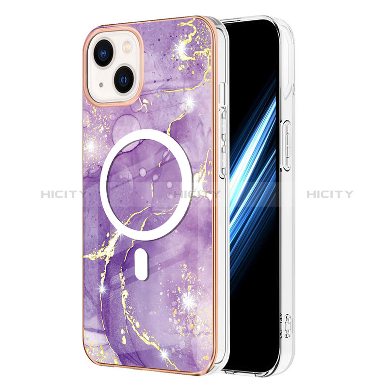 Custodia Silicone Gel Morbida Fantasia Modello Cover con Mag-Safe Magnetic per Apple iPhone 14