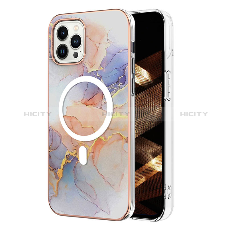 Custodia Silicone Gel Morbida Fantasia Modello Cover con Mag-Safe Magnetic per Apple iPhone 15 Pro