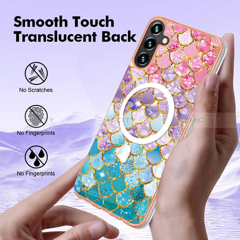 Custodia Silicone Gel Morbida Fantasia Modello Cover con Mag-Safe Magnetic per Samsung Galaxy A34 5G