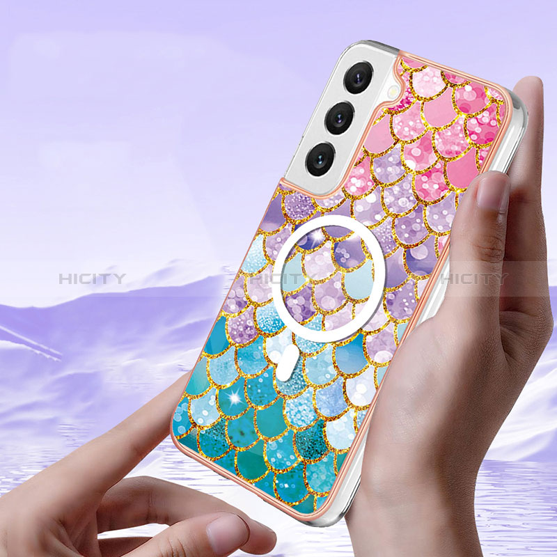 Custodia Silicone Gel Morbida Fantasia Modello Cover con Mag-Safe Magnetic per Samsung Galaxy S24 Plus 5G