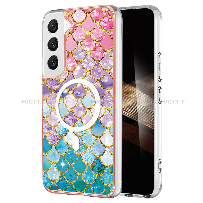 Custodia Silicone Gel Morbida Fantasia Modello Cover con Mag-Safe Magnetic per Samsung Galaxy S24 Plus 5G