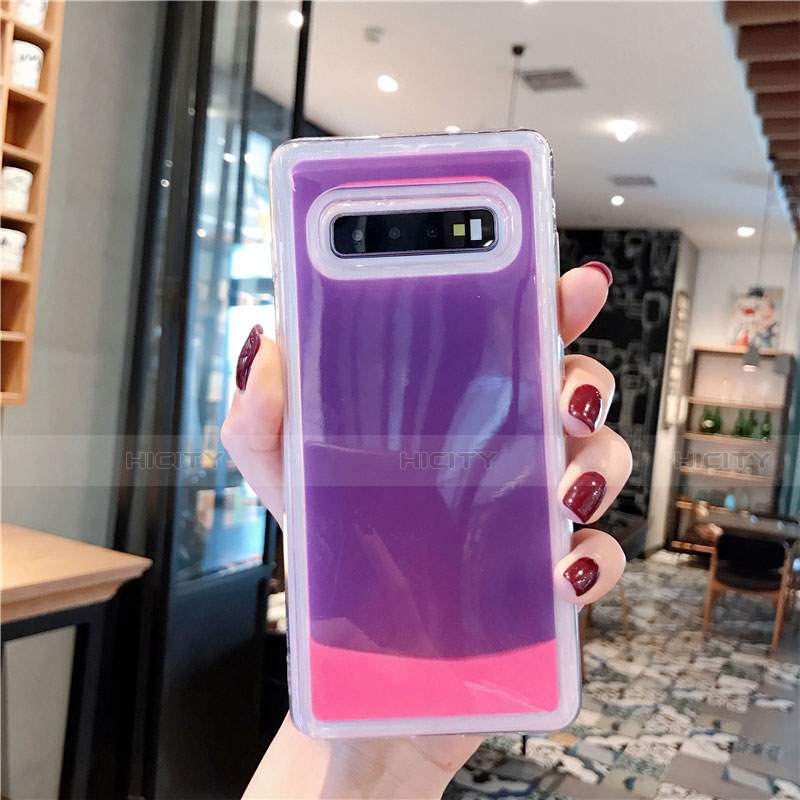 Custodia Silicone Gel Morbida Fantasia Modello Cover K02 per Samsung Galaxy S10 5G Viola