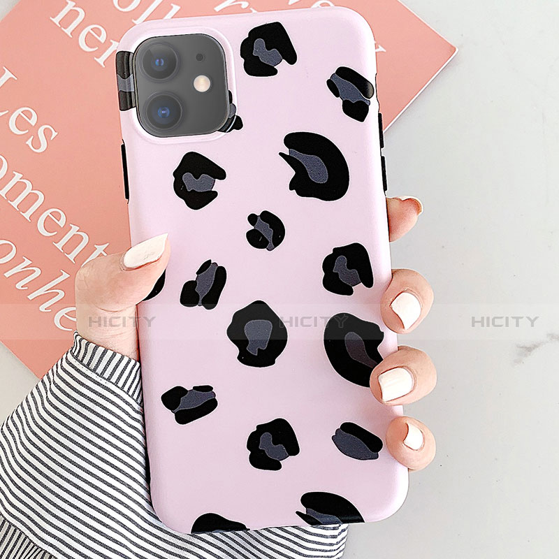 Custodia Silicone Gel Morbida Fantasia Modello Cover per Apple iPhone 11 Oro Rosa