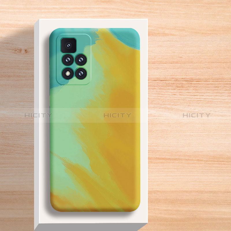 Custodia Silicone Gel Morbida Fantasia Modello Cover per Xiaomi Redmi Note 11 Pro+ Plus 5G Giallo