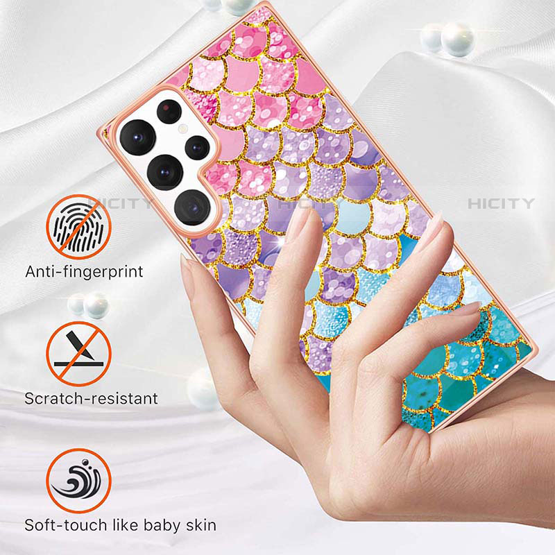 Custodia Silicone Gel Morbida Fantasia Modello Cover S01 per Samsung Galaxy S21 Ultra 5G