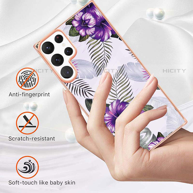 Custodia Silicone Gel Morbida Fantasia Modello Cover S01 per Samsung Galaxy S23 Ultra 5G