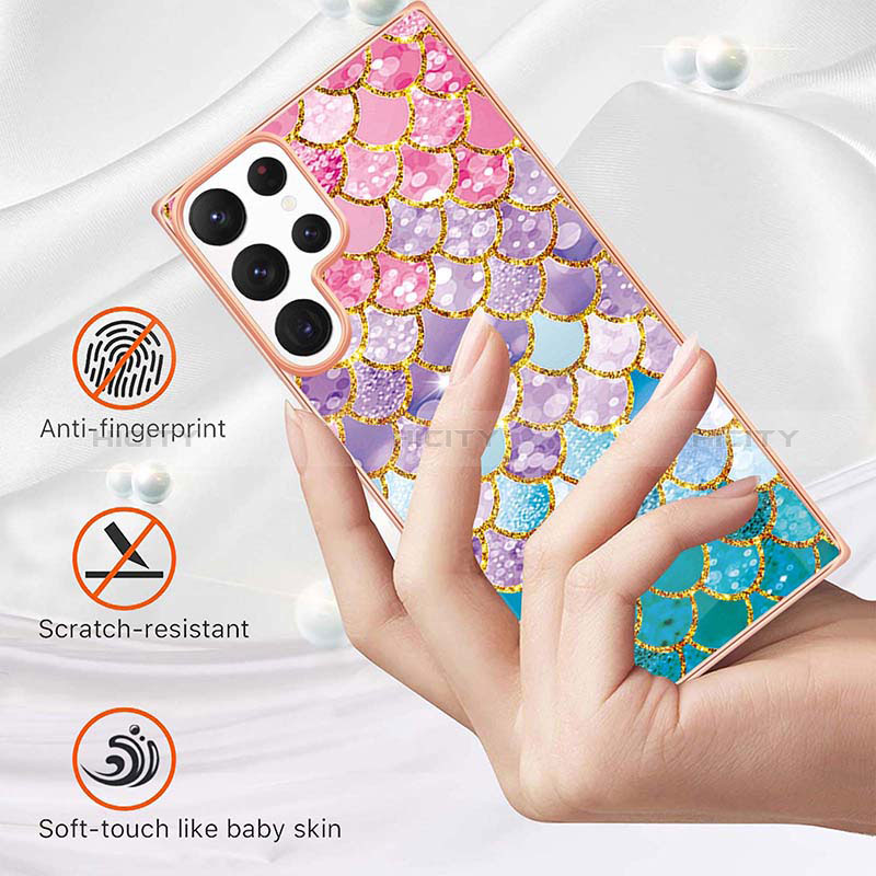 Custodia Silicone Gel Morbida Fantasia Modello Cover S01 per Samsung Galaxy S24 Ultra 5G