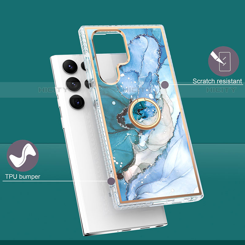 Custodia Silicone Gel Morbida Fantasia Modello Cover S02 per Samsung Galaxy S23 Ultra 5G