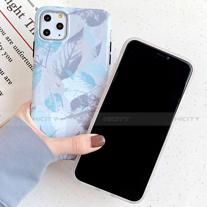 Custodia Silicone Gel Morbida Fantasia Modello Cover S15 per Apple iPhone 11 Pro Cielo Blu