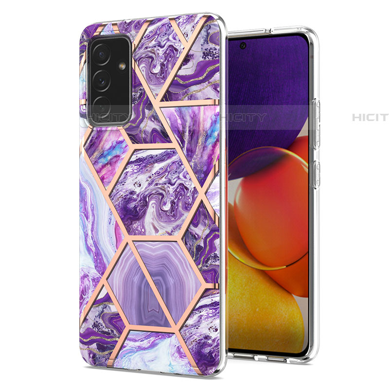 Custodia Silicone Gel Morbida Fantasia Modello Cover Y01B per Samsung Galaxy A05s Viola