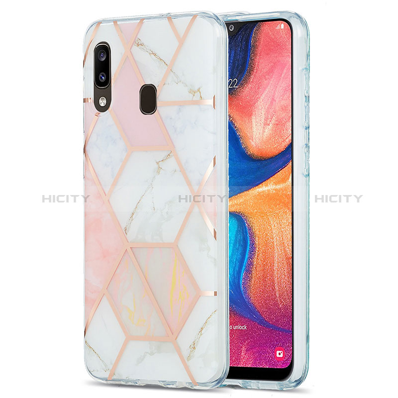 Custodia Silicone Gel Morbida Fantasia Modello Cover Y01B per Samsung Galaxy A20