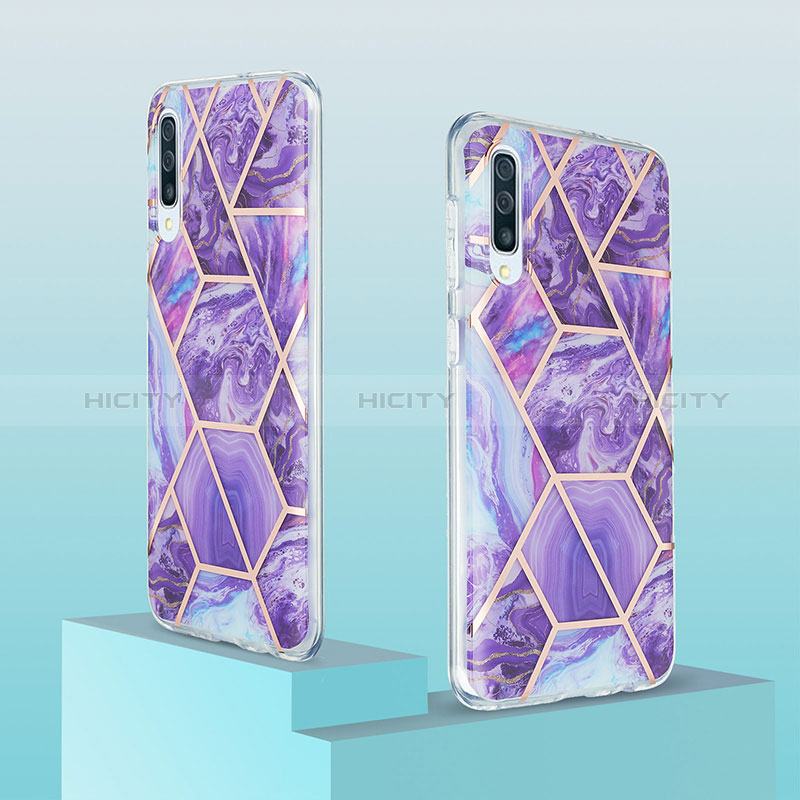 Custodia Silicone Gel Morbida Fantasia Modello Cover Y01B per Samsung Galaxy A50