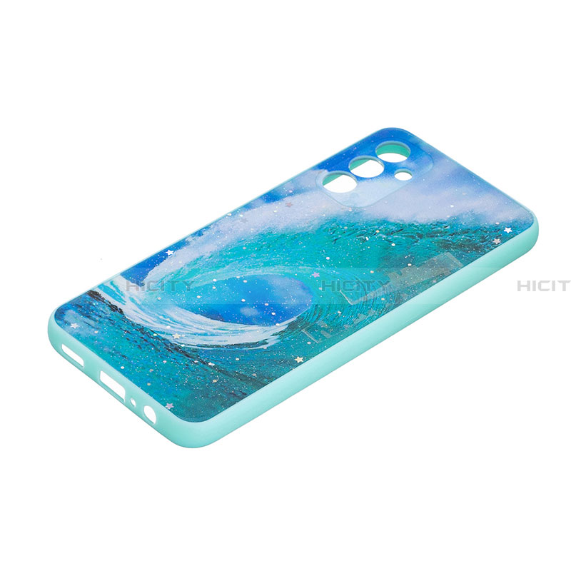 Custodia Silicone Gel Morbida Fantasia Modello Cover Y01X per Samsung Galaxy A13 5G Verde