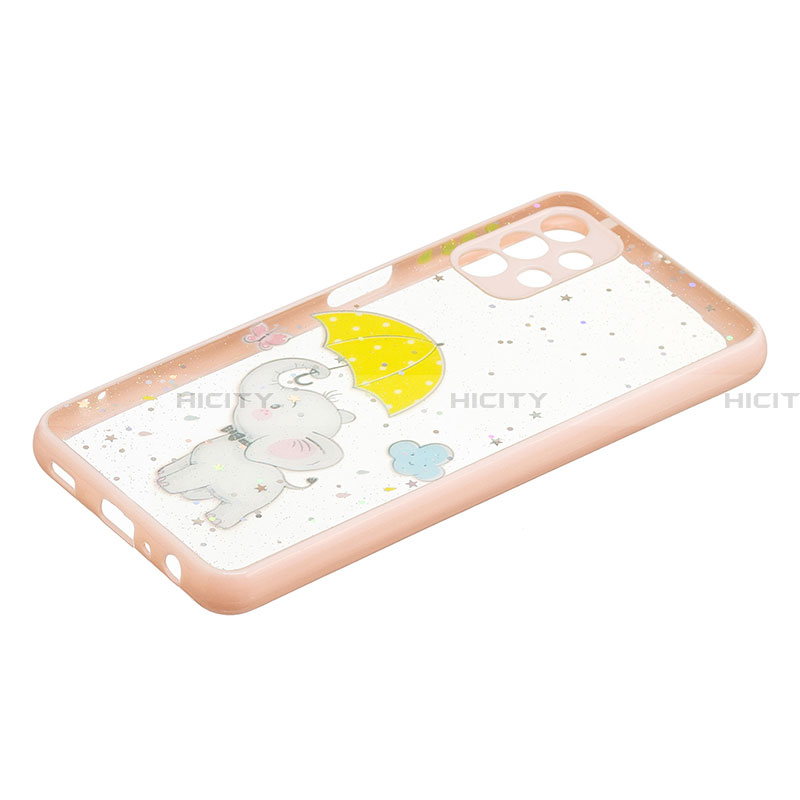 Custodia Silicone Gel Morbida Fantasia Modello Cover Y01X per Samsung Galaxy A32 4G Giallo