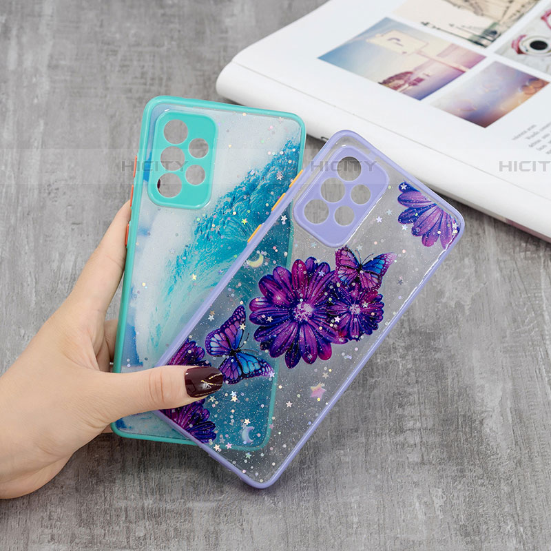 Custodia Silicone Gel Morbida Fantasia Modello Cover Y01X per Samsung Galaxy A52 5G