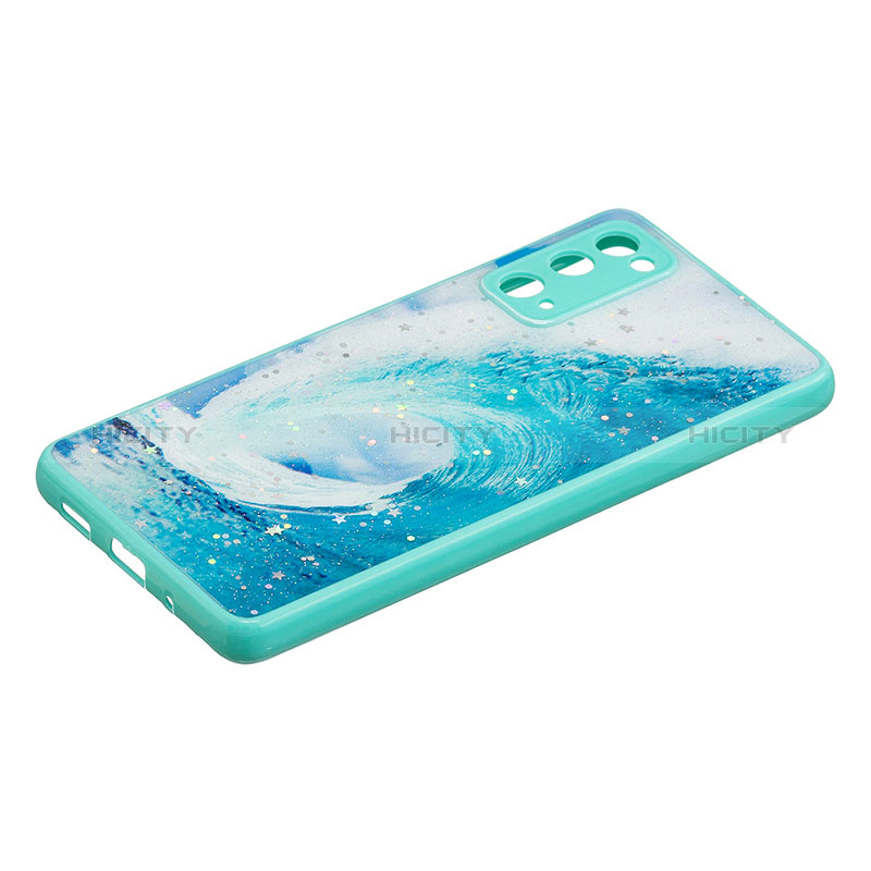 Custodia Silicone Gel Morbida Fantasia Modello Cover Y01X per Samsung Galaxy S20 FE (2022) 5G Verde