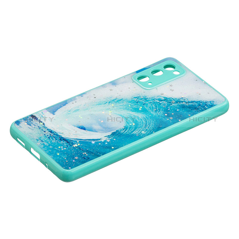 Custodia Silicone Gel Morbida Fantasia Modello Cover Y01X per Samsung Galaxy S20 Lite 5G Verde